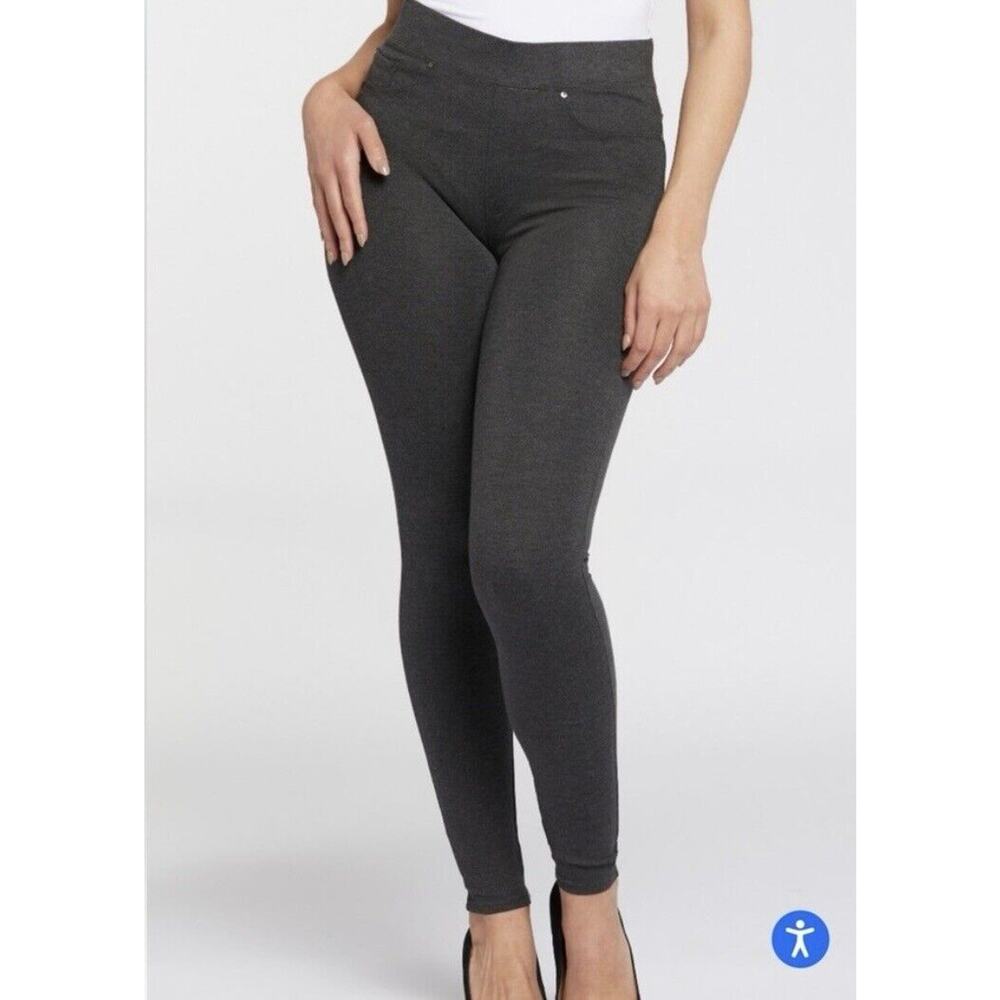 Seven7 Jeans Skinny 4-Way Ponte Pants Gray Sz 4